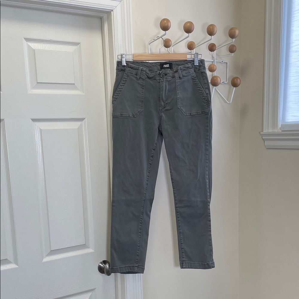 Paige - Mayslie Straight Legged Pants - Grey / Green 28